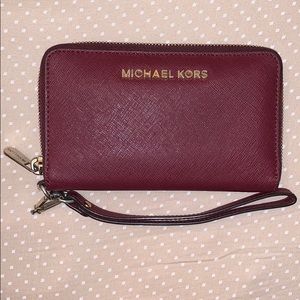 Wine colored wallet